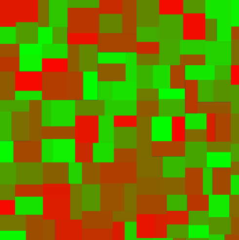 Our level subdivided into rectangles